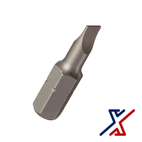 X1 Tools 3/16 Slotted, Flat Driver Bit, 1 Long 12 Bits by X1 Tools X1E-CON-BIT-SLT-1875x12